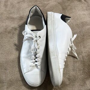 GoodMan Brand Men's Legend White with Black Leather Sneakers